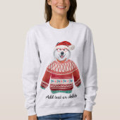 Alaskan Dog Ugly Kerstmis Dog Mam Sweatshirt (Voorkant)