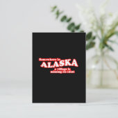 Alaskan, dorpsidioot briefkaart (Staand voorkant)