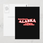 Alaskan, dorpsidioot briefkaart (Voorkant / Achterkant)