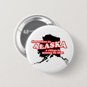 Alaskan, dorpsidioot ronde button 5,7 cm (Voorkant /achterkant)