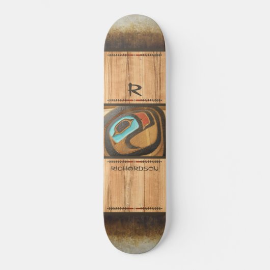 Alaskan Eagle Totem Skateboard (Voorkant)