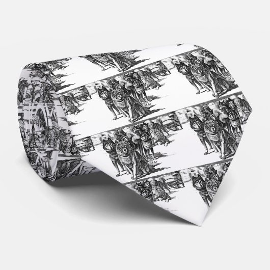 Alaskan Eskimo Dog Stropdas (Opgerold)