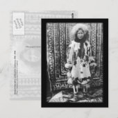 Alaskan Eskimo-meisje in traditionele bontkleding Briefkaart (Voorkant / Achterkant)