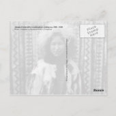 Alaskan Eskimo-meisje in traditionele bontkleding Briefkaart (Achterkant)