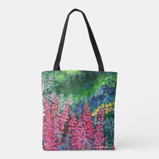 Alaskan Fireweed Burst en Herfst Fireweed Tote Bag (Achterkant)