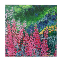 Alaskan Fireweed Ceramic Tile