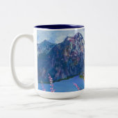 Alaskan Fireweed Mountain 15oz Coffee-Mok Tweekleurige Koffiemok (Links)