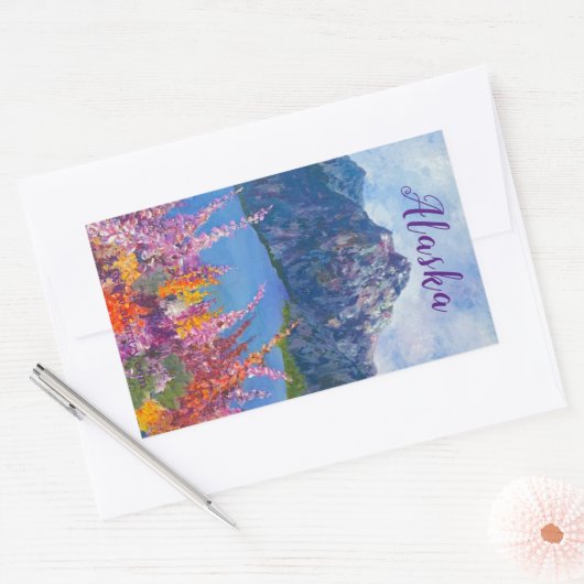Alaskan Fireweed Mountain Sticker (Envelop)