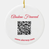 Alaskan Fireweed Ornament_ALASKA eCeramic Ornament (Achterkant)