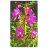 Alaskan Fireweed Pink Wildflower Abstract Tafelkleed (Voorkant)