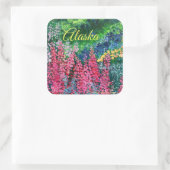 Alaskan Fireweed Square Sticker (Tas)