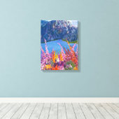Alaskan Fireweed Stretched Canvas afdrukken (Insitu (Houten vloer))