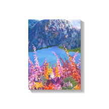 Alaskan Fireweed Stretched Canvas afdrukken