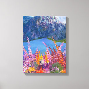 Alaskan Fireweed Stretched Canvas afdrukken