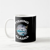 Alaskan Fish Alaska's Wilde zalm Souvenir Vist Koffiemok (Links)