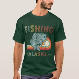 Alaskan Fish Alaska's Wilde zalm Souvenir Vist T-shirt