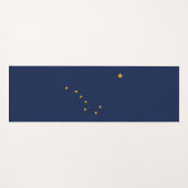 Alaskan Flag (Amerikaanse staat) (Alaska) Yogamat (Voorkant (horizontaal))