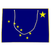 Alaskan Flag Gift Bag Large Cadeautasje (Voorkant)