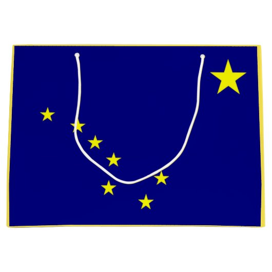 Alaskan Flag Gift Bag Large Cadeautasje (Voorkant)