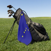 Alaskan Flag Golf Towel Golfhanddoek (Groen)