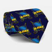 Alaskan Flag Ice Hockey Stropdas (Opgerold)