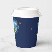 Alaskan Flag & Seal, Flag of Alaska Papieren Bekers (Rechts)