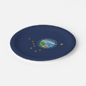 Alaskan Flag & Seal, Flag of Alaska Papieren Bordje (Gekanteld)