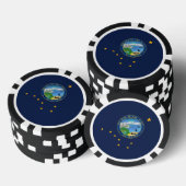 Alaskan Flag & Seal, Flag of Alaska Poker Chips (Opstapeling)