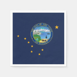 Alaskan Flag & Seal, Flag of Alaska Servet