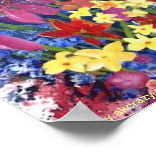 Alaskan Floral Explosion Matte Poster (Hoek)