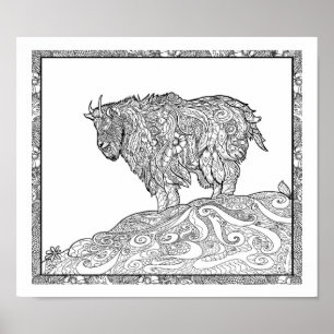 Alaskan-gebergte Poster