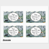 Alaskan-geboorterecord voor baby's rechthoekige sticker (Vel)