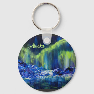 Alaskan Glacial & Borealis Round Sleutelhanger