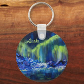 Alaskan Glacial & Borealis Round Sleutelhanger (Voorkant)