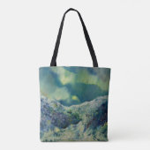Alaskan Glacial Reflections & Borealis canvas tas (Achterkant)
