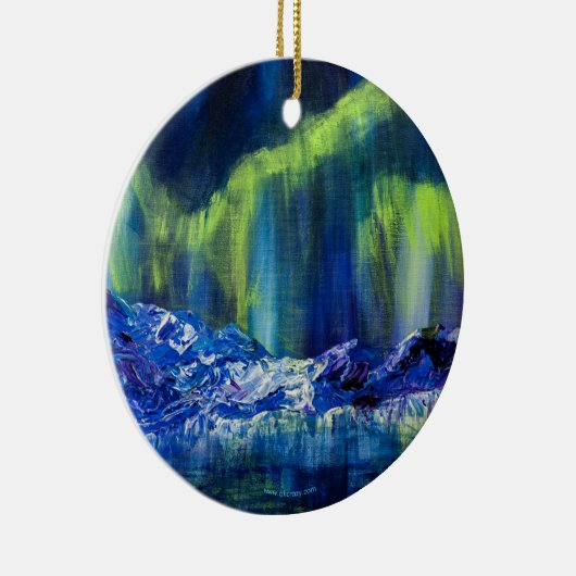 Alaskan Glacial Reflections keramisch ornament (Rechts)