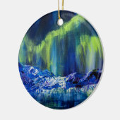 Alaskan Glacial Reflections keramisch ornament (Links)