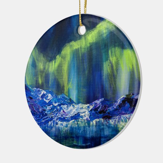 Alaskan Glacial Reflections keramisch ornament (Links)