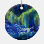 Alaskan Glacial Reflections keramisch ornament (Achterkant)