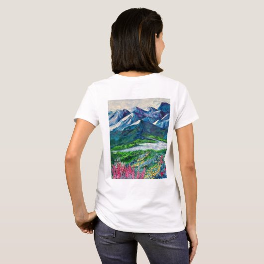 Alaskan Glacial Reflections T-shirt (Achterkant volledig)