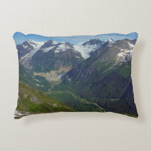 Alaskan Glacier-Carved Valley Accent Kussen