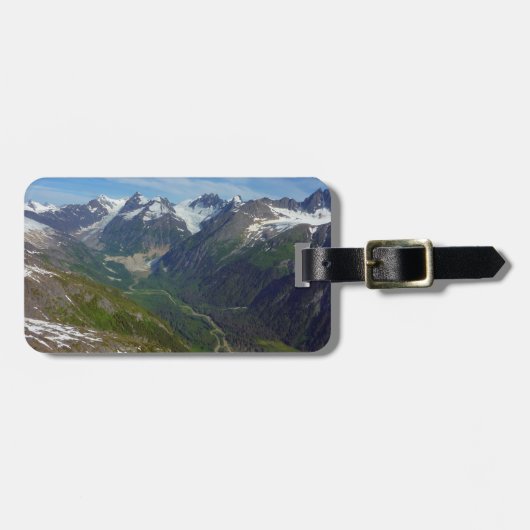 Alaskan Glacier-Carved Valley Bagagelabel (Voorkant horizontaal)