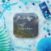 Alaskan Glacier-Carved Valley Papieren Bordje (Feest)