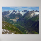Alaskan Glacier-Carved Valley Poster (Voorkant)