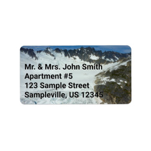 Alaskan Glacier Schilderachtig Reislandschap Etiket