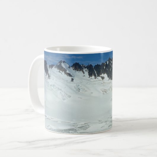 Alaskan Glacier Schilderachtig Reislandschap Koffiemok (Voorkant links)