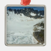 Alaskan Glacier Schilderachtig Reislandschap Metalen Ornament (Voorkant)