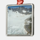 Alaskan Glacier Schilderachtig Reislandschap Metalen Ornament (Links)