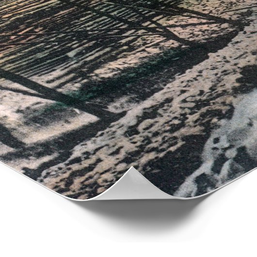 Alaskan Gold Mining Operation Sluice Box Poster (Hoek)