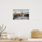 Alaskan Gold Mining Operation Sluice Box Poster (Keuken)